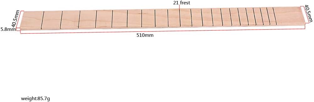 Alnicov Griffbrett Mit 21 Bünden Ahorn Griffbrett Für Drei Saiten Zigarren Box Gitarre Ersatz