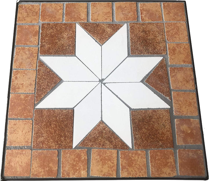 DanDiBo Blumenhocker Mosaik Eckig 3er Set 46, 54, 62 cm Blumenständer 12012 Beistelltisch Pflanzenst