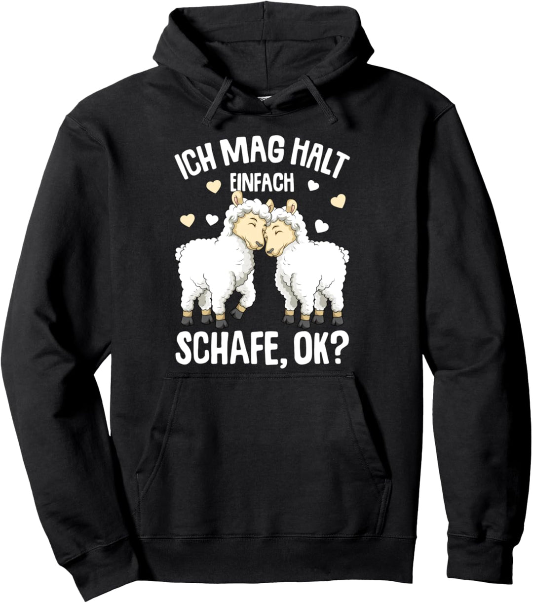 Schaf Ich mag halt Schafe Kinder Mädchen Damen Pullover Hoodie