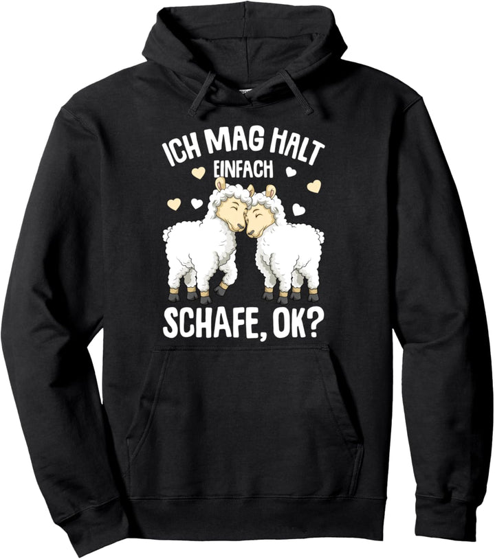 Schaf Ich mag halt Schafe Kinder Mädchen Damen Pullover Hoodie