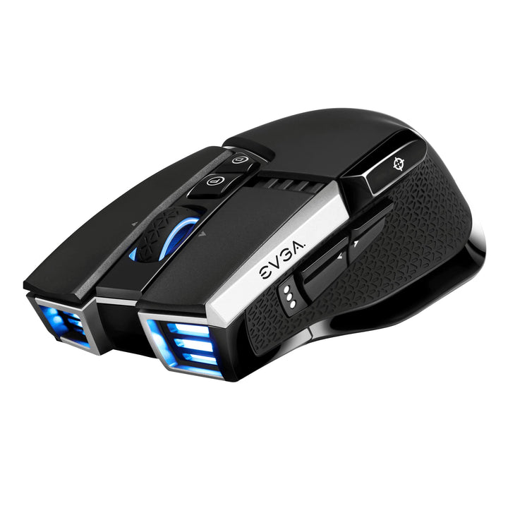 EVGA X20 Gaming Mouse, Wireless, Black, Customizable, 16,000 DPI, 5 Profiles, 10 Buttons, Ergonomic