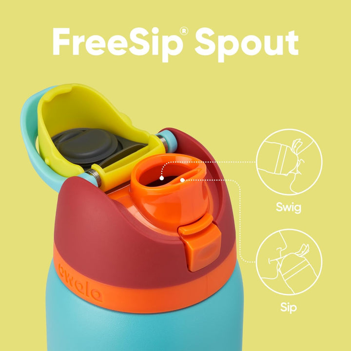 Owala FreeSip Isolierte Edelstahl Trinkflasche mit Strohhalm, 945 ml – BPA-frei, optimal für Sport,