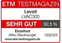 Levoit Akku Staubsauger mit Mini-Motorbürste für Tierhaare, 99,99 Prozent HEPA Filtrationseffizienz,