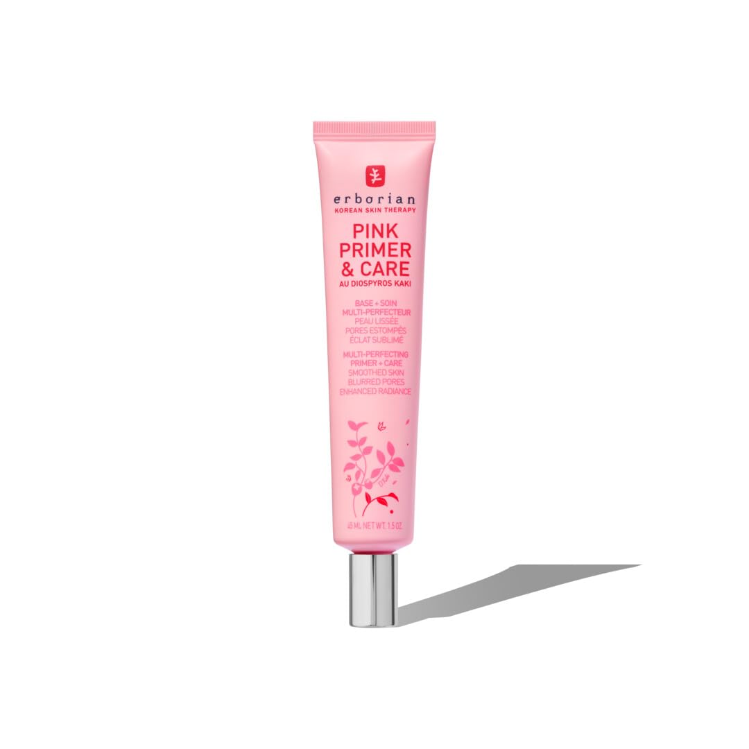 ERBORIAN Pink Primer &amp; Care Skin Perfecting Radiance Primer, Refined Skin Texture Effect 45 ml, 45 m