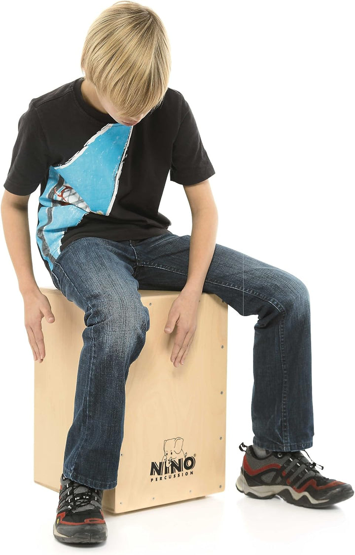 Nino Percussion NINO952 Cajon 45,1 cm (17,8 Zoll) Normale Grösse Standard natur, Normale Grösse Stan