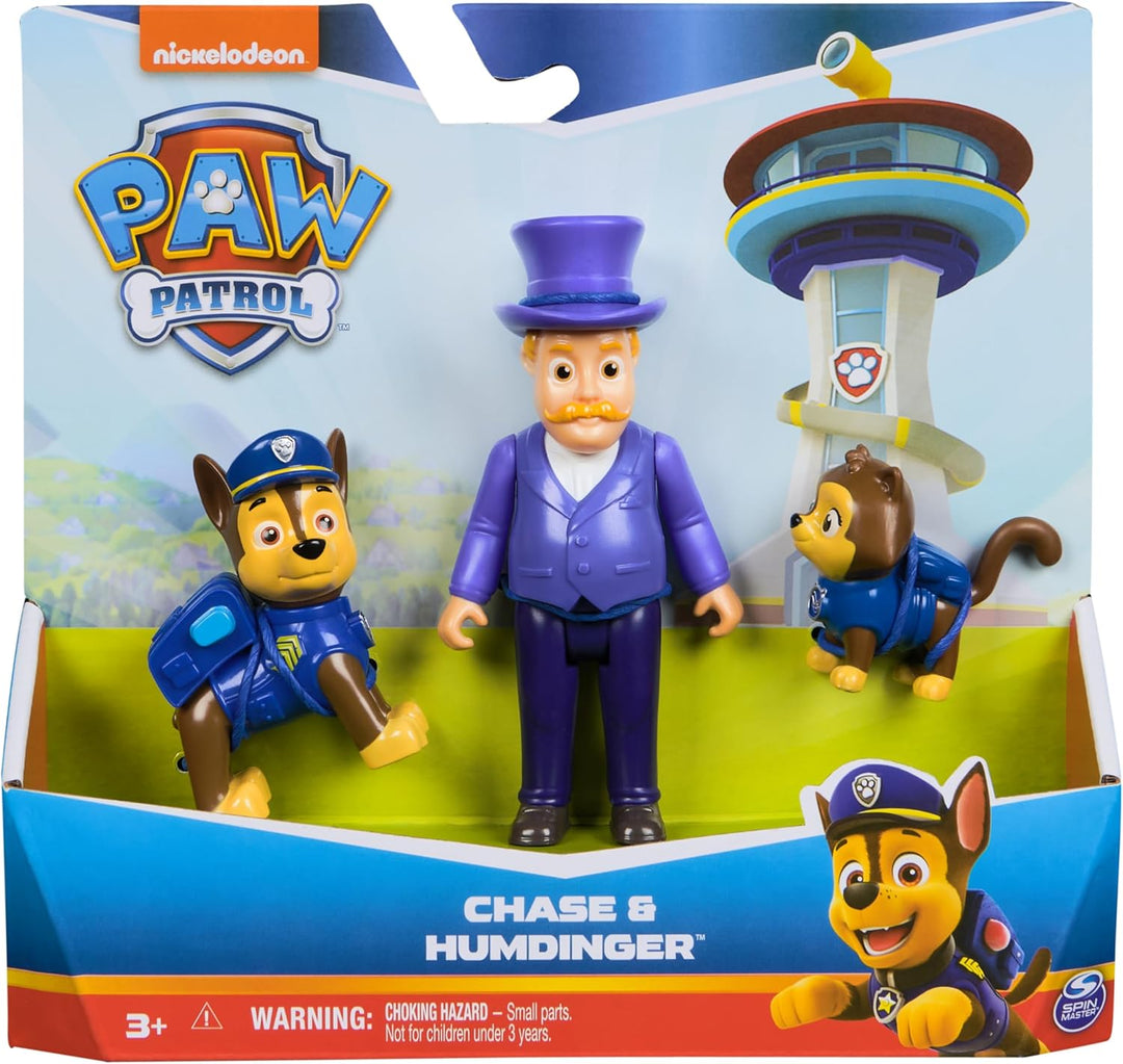 PAW PATROL Hero Pups – Actionfiguren-Set mit 1 Chase Hundefigur, 1 Chaos-Kätzchen Figur und 1 Bürger