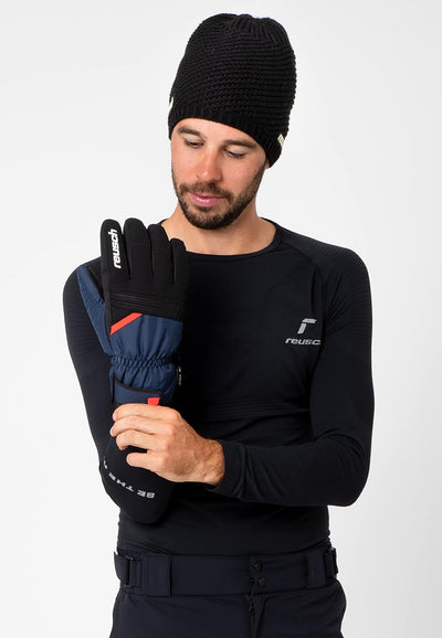 Reusch Herren Baldo R-tex Xt Atmungsaktiv Kurzer Abschluss Winter-Handschuhe 8 4482 Dress Blue / Fir