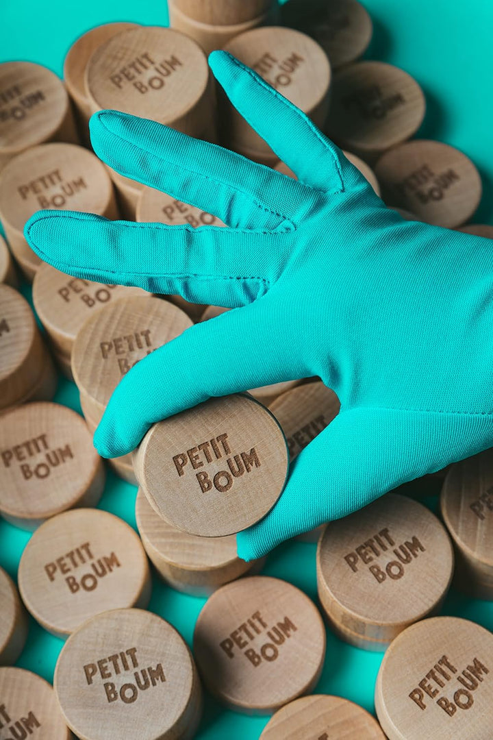 PETIT BOUM – Float Sensory Bottle in Rot EIN Mikrokosmos in jeder Flasche Entdecken, zuhören und Ler