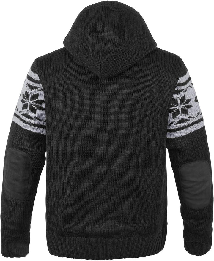 bw-online-shop Norweger Strickjacke Taylor mit Fell 3XL Schwarz, 3XL Schwarz