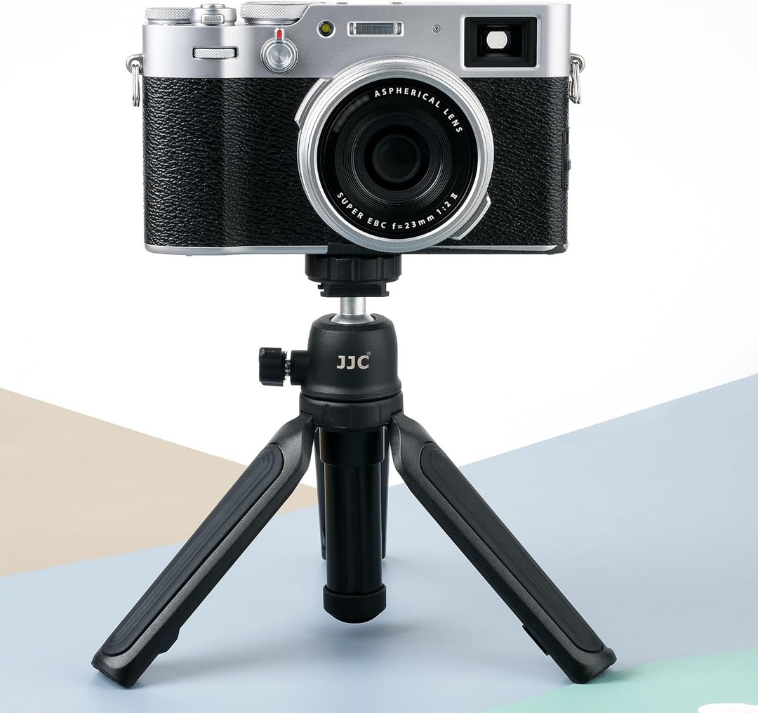 JJC Mini-Kamerastativ, ausziehbares Selfie-Stick-Stativ für Kompaktkameras, tragbares Desktop-Stativ