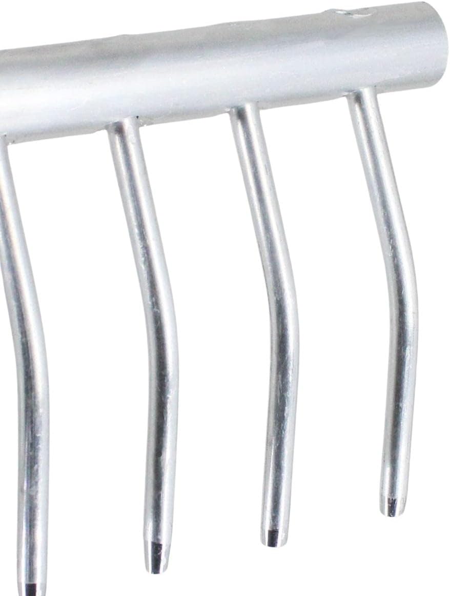 Rekord Rasenrechen (Aluminium) 20 Zinken- Breite: 61,5 cm - ohne Stiel, Laubrechen, Bügelrechen, Rec