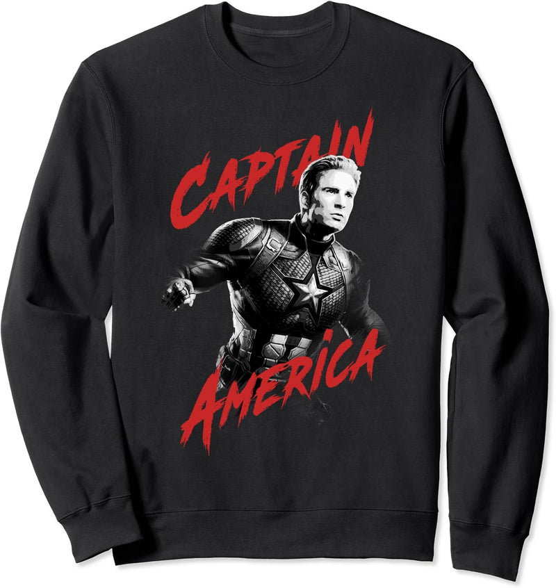 Marvel Avengers: Endgame Captain America Contrast Portrait Sweatshirt