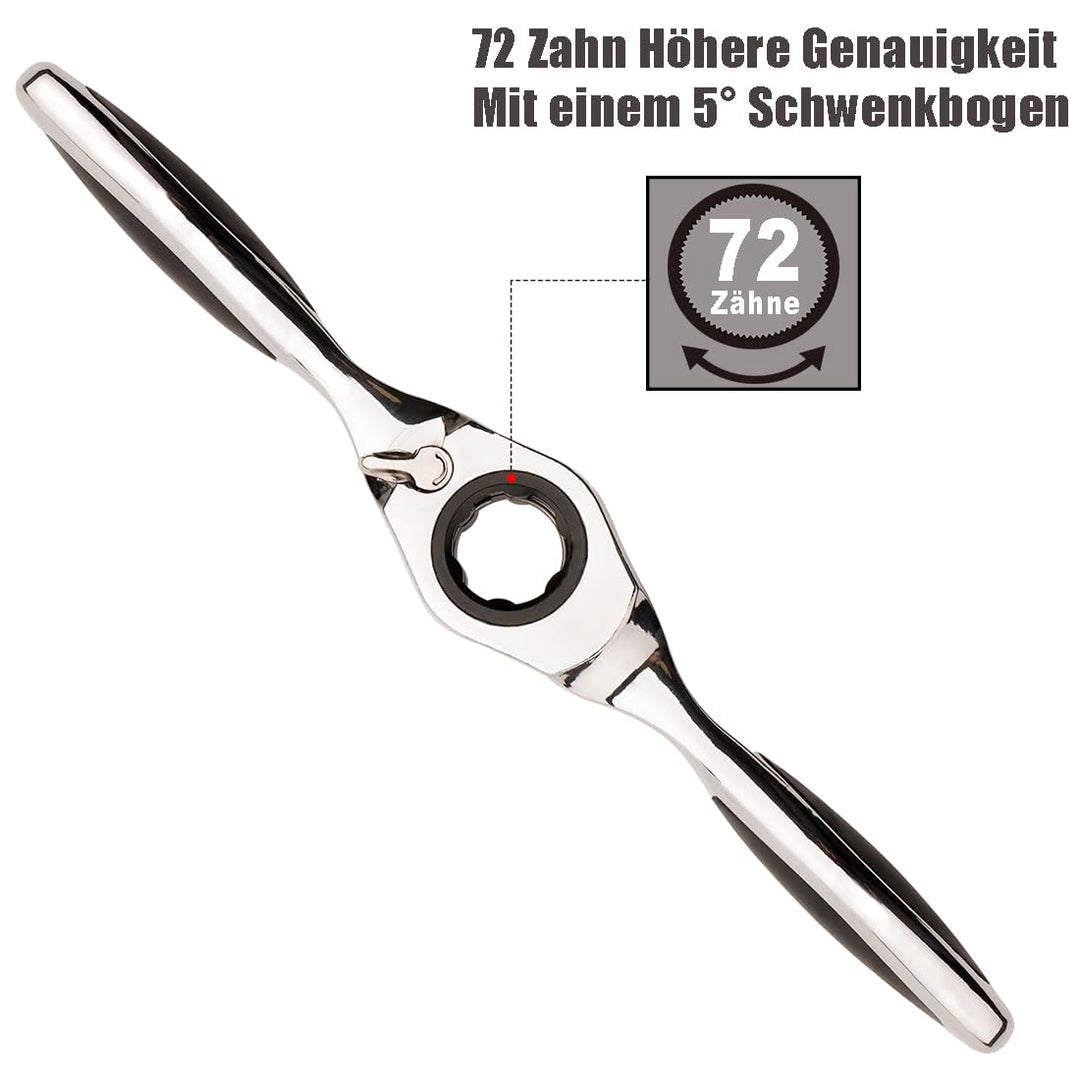 FOURROBBER Gewindeschneid-Satz 41-tlg M3-M12 Gewindeschneider Gewindebohrer Werkzeug mit Windeisen,