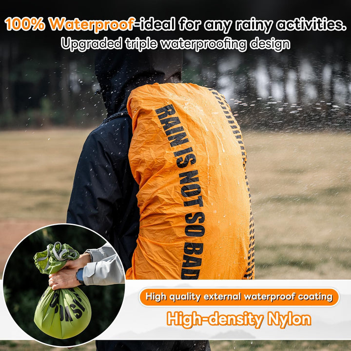 HIKEMAN Regenschutz für Rucksäcke Rucksackschutz Wasserdicht - Wasserdichter Rucksack Regenhülle,20L