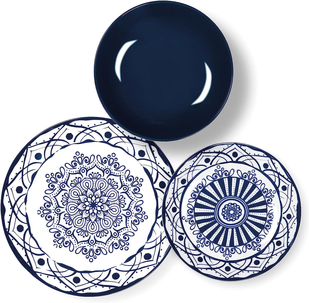 Excelsa Boheme Blue Tafelservice 18 pezzi Blau, 18 pezzi Blau