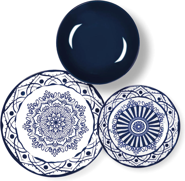 Excelsa Boheme Blue Tafelservice 18 pezzi Blau, 18 pezzi Blau