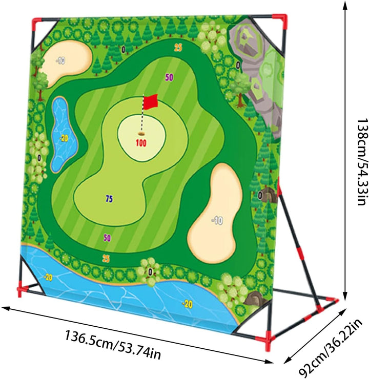 Generisch Kids Golf Set, Golf -Chipping -Spiel,Battle Golf Game Chipping Mat | mit Clubbällen Aufbew