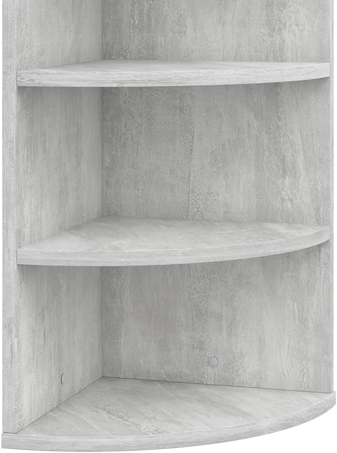 Vicco Eckregal Ecki, Beton, 30 x 60 cm Beton 60 x 30 cm, Beton 60 x 30 cm