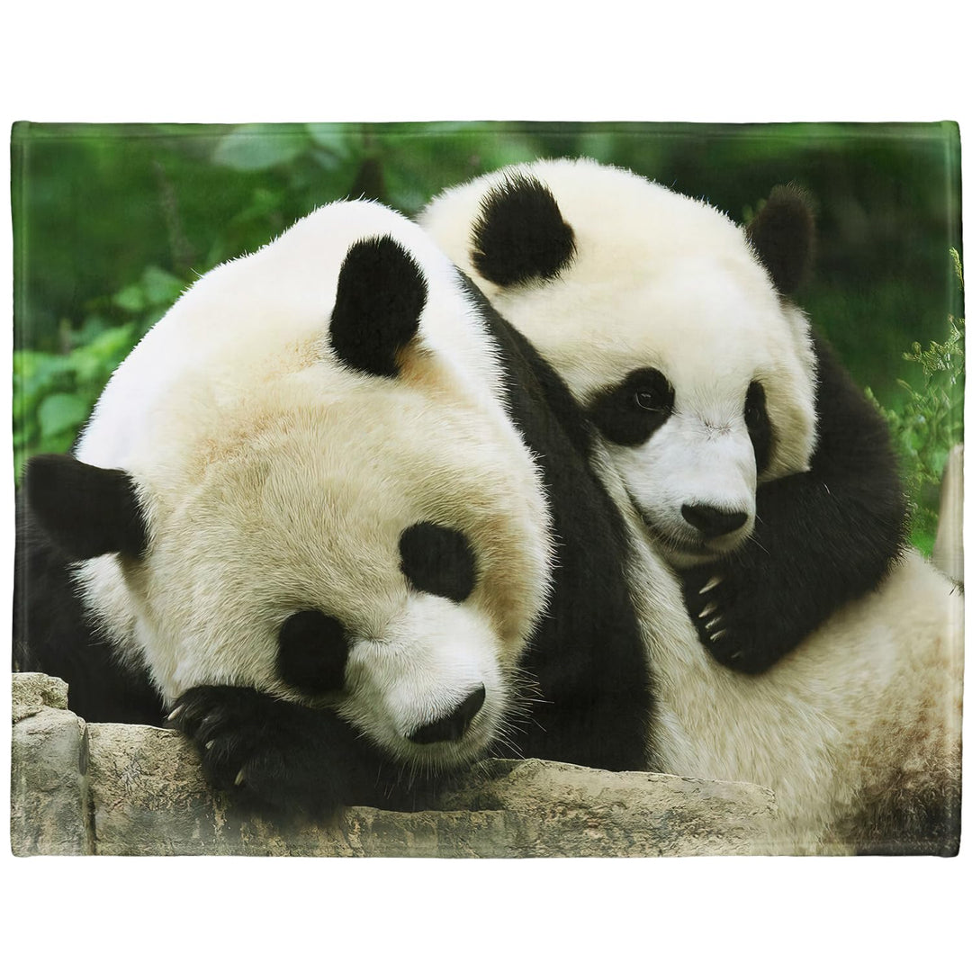 YISUMEI - 150 x 200 cm Decke - Personalisierter Grosser Panda Fleecedecke,Kaschmir-Gefühl Kuscheldec