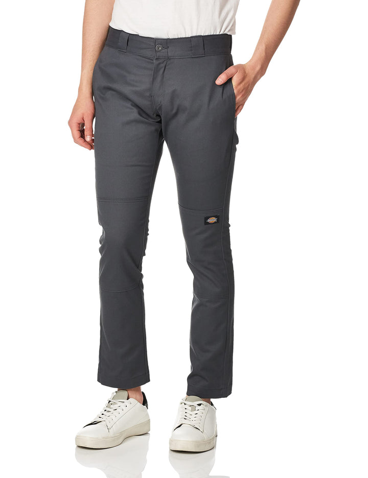 Dickies Herren Skinny Straight Double Knee Arbeitshose 30W / 30L Dunkelgrau, 30W / 30L Dunkelgrau