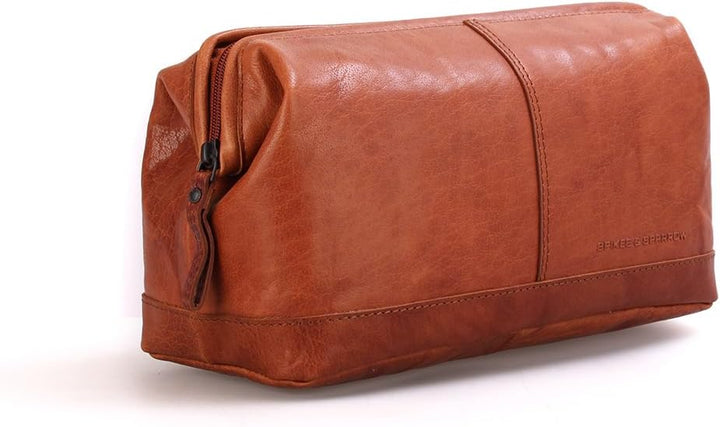 Spikes &amp; Sparrow Leder Kosmetiktasche Cody Brandy Einheitsgrösse, Brandy Einheitsgrösse