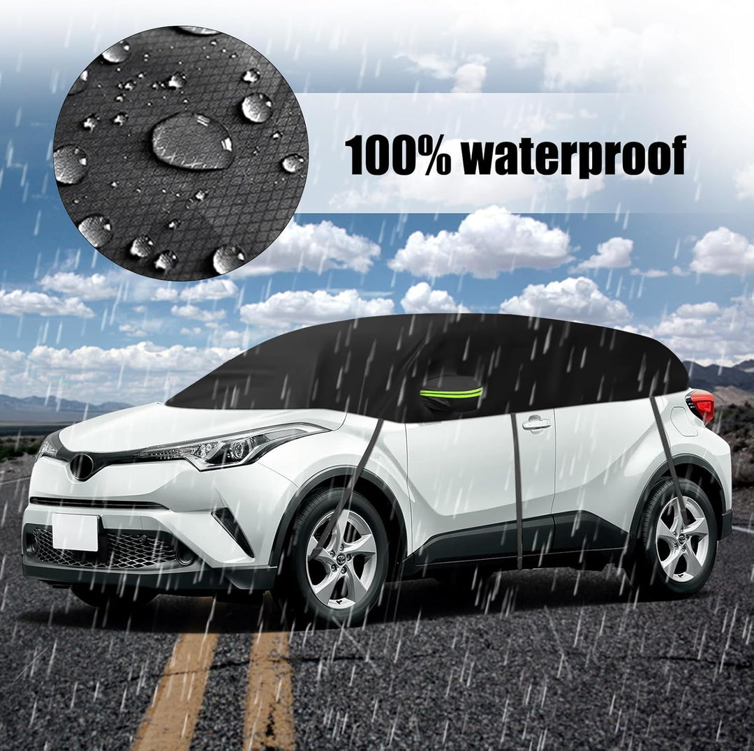 Halbe Autoabdeckung Kompatibel mit Toyota C-HR 2016-2025, Halbabdeckung wasserdichte Halbgarage mit