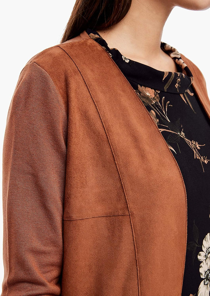 s.Oliver BLACK LABEL Damen Pullover, 48 Brown