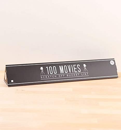 Gift Republic – 100 Movies | 100 Filme – Bucket List Liste | Poster zum Rubbeln | Filme Ratgeber Lis