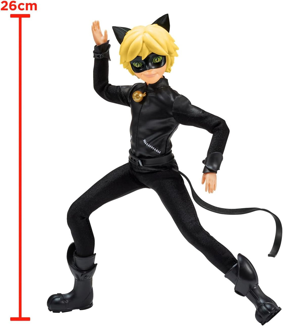 BANDAI - Miraculous Ladybug - Ankleidepuppe 26 cm - Cat Noir - P50002, Cat Noir