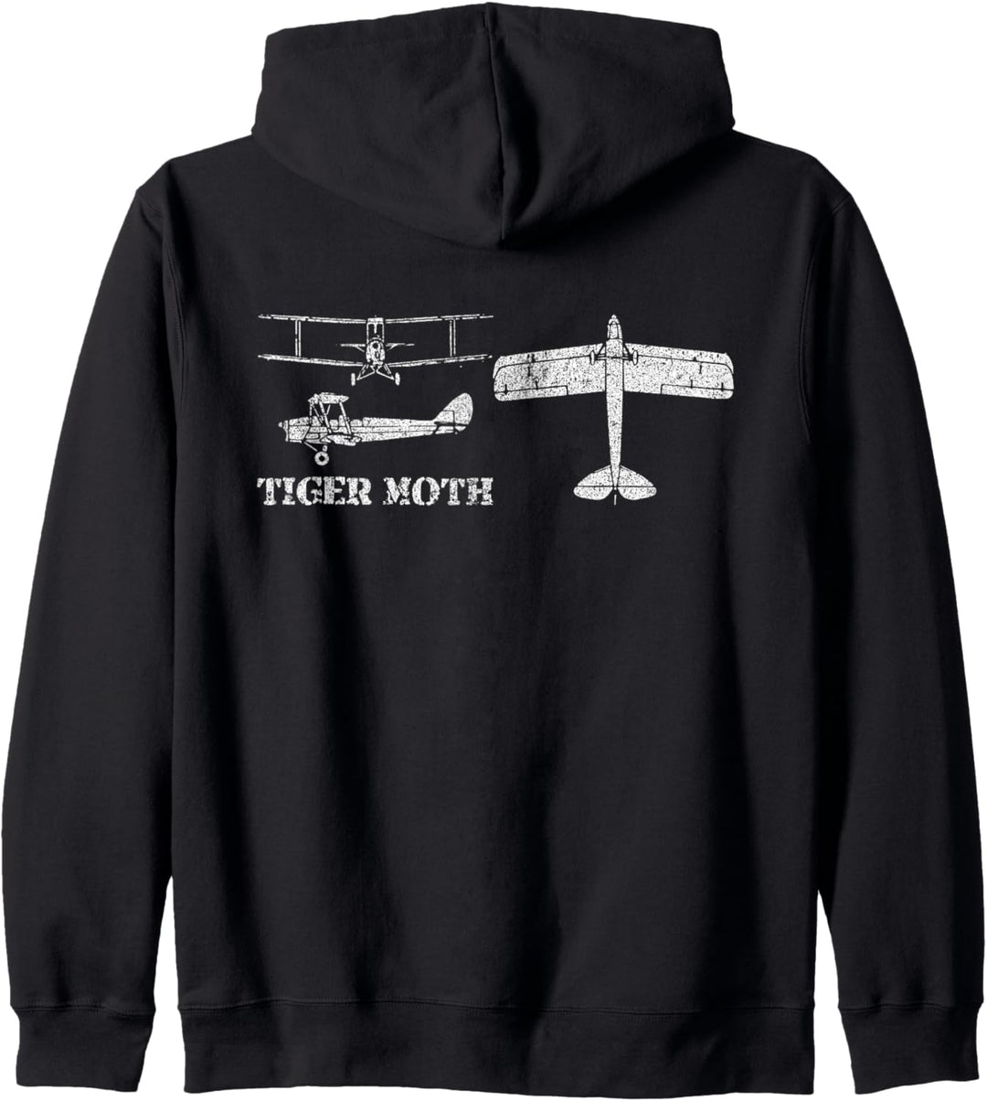 Tiger Moth Doppeldecker WWII Trainingsflugzeug Kapuzenjacke