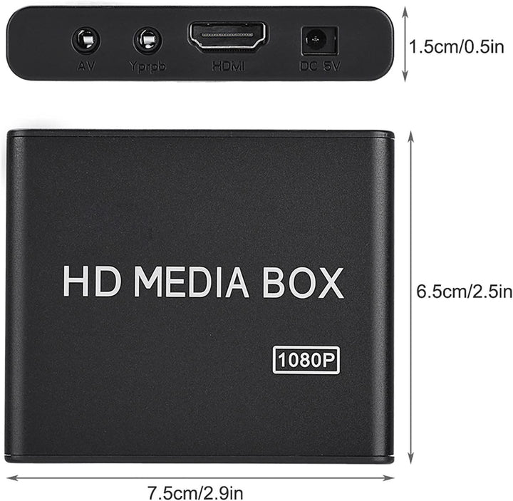 Full HD Media Player 1080P media player für tv 110-240V USB MMC RMVB MP3 AVI MK Unterstützung (EU-St