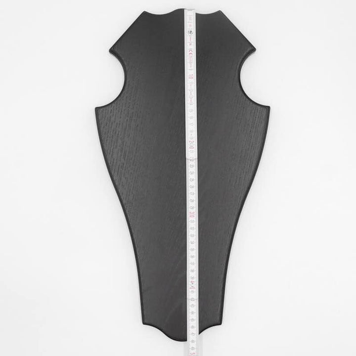 Generisch Hirsch Trophäenschild stumpf in Eiche dunkel Höhe 48 cm Hirschschild