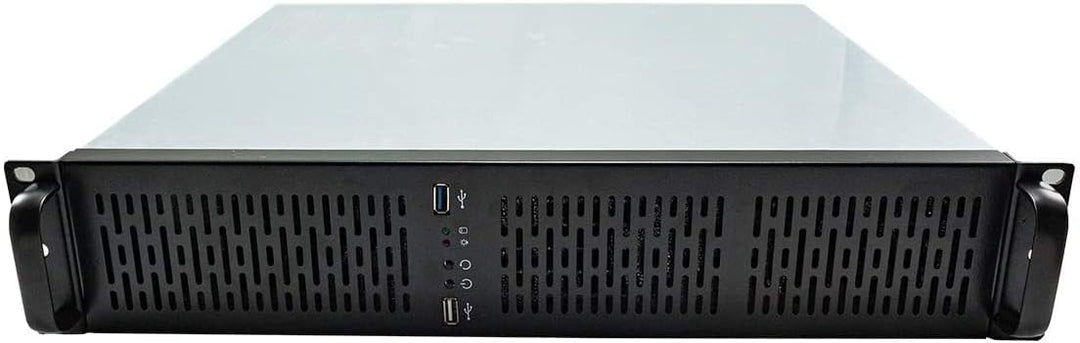 'UNYKAch 2128 19 2U Rack Gehäuse schwarz, Silber Computer-Gehäuse-Gehäuse (Ablage, Server, SGCC, Mic