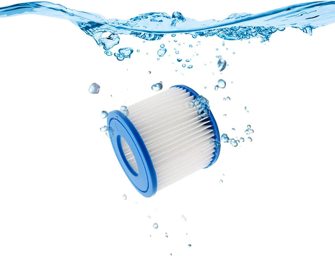 WuYan Ersatz-Filterkartusche kompatibel mit Best-Way 58381 Filterpumpe, 4 Stück Schwimmbadfilter für