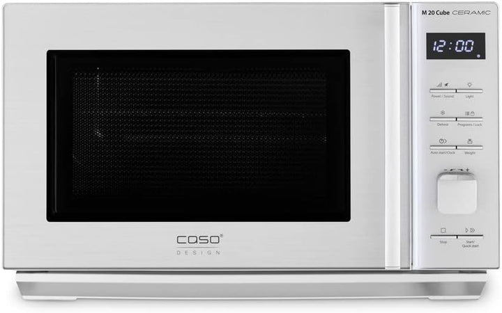 CASO M 20 Cube Ceramic - Mikrowelle mit Keramikboden, kein Drehteller notwendig, 20 Liter, 800 Watt,
