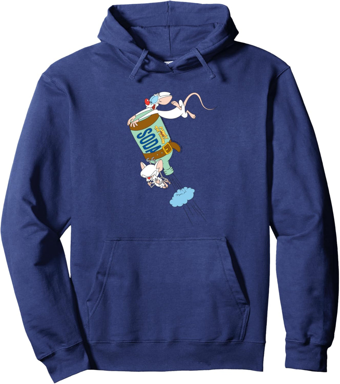 Animaniacs Pinky and the Brain Take Off Pullover Hoodie