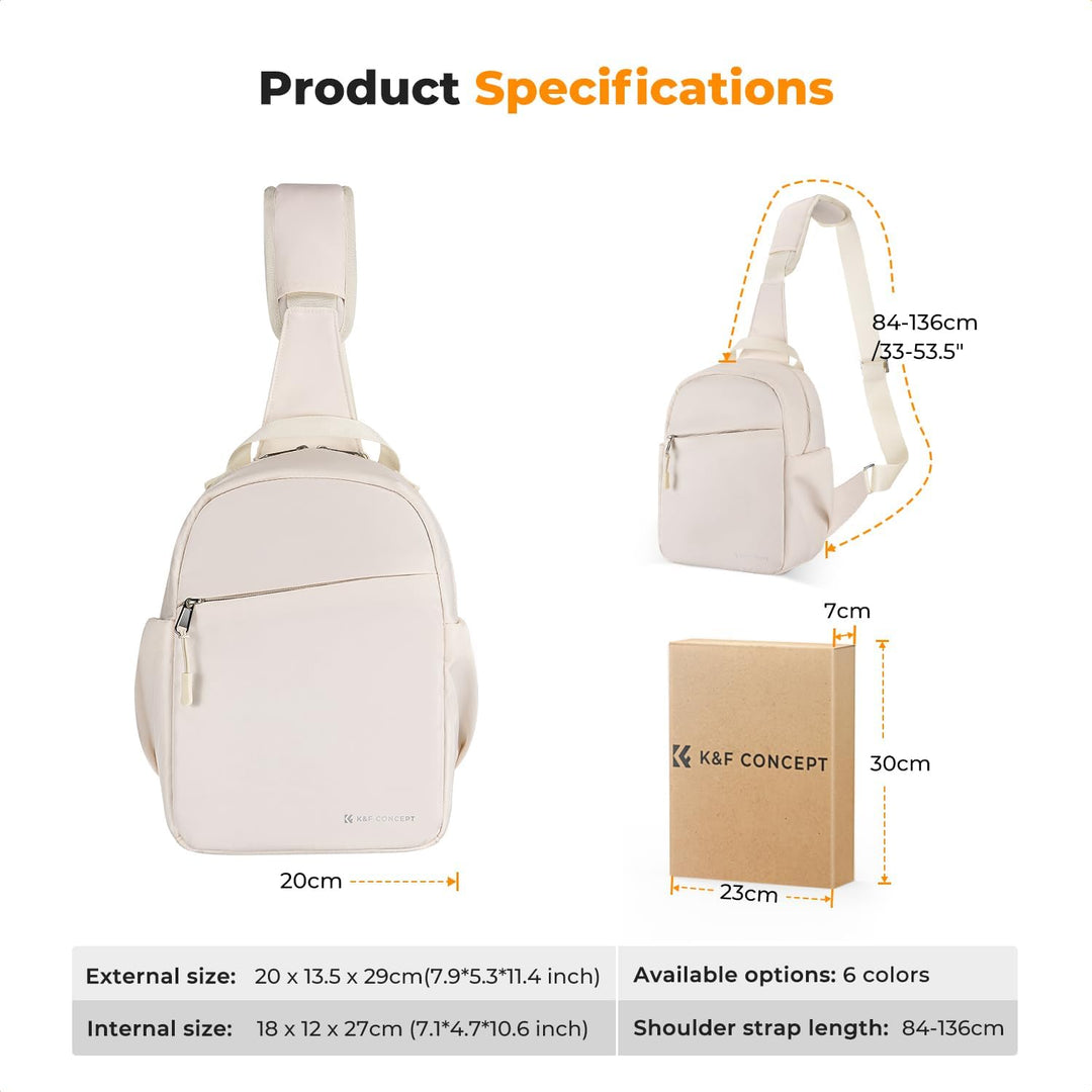 K&amp;F CONCEPT Kameratasche, Kamera Sling Tasche Schultertasche Fotorucksack Klein, Wasserdichter Kamer