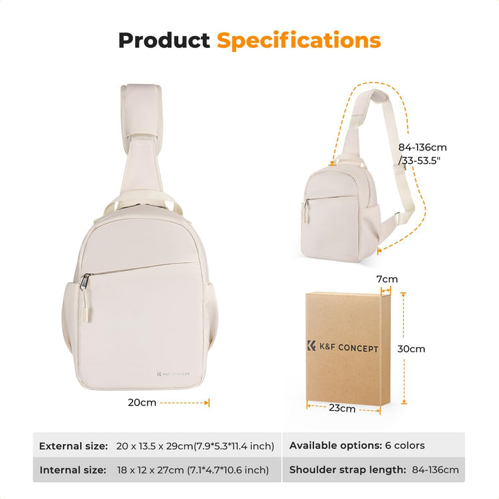 K&amp;F CONCEPT Kameratasche, Kamera Sling Tasche Schultertasche Fotorucksack Klein, Wasserdichter Kamer