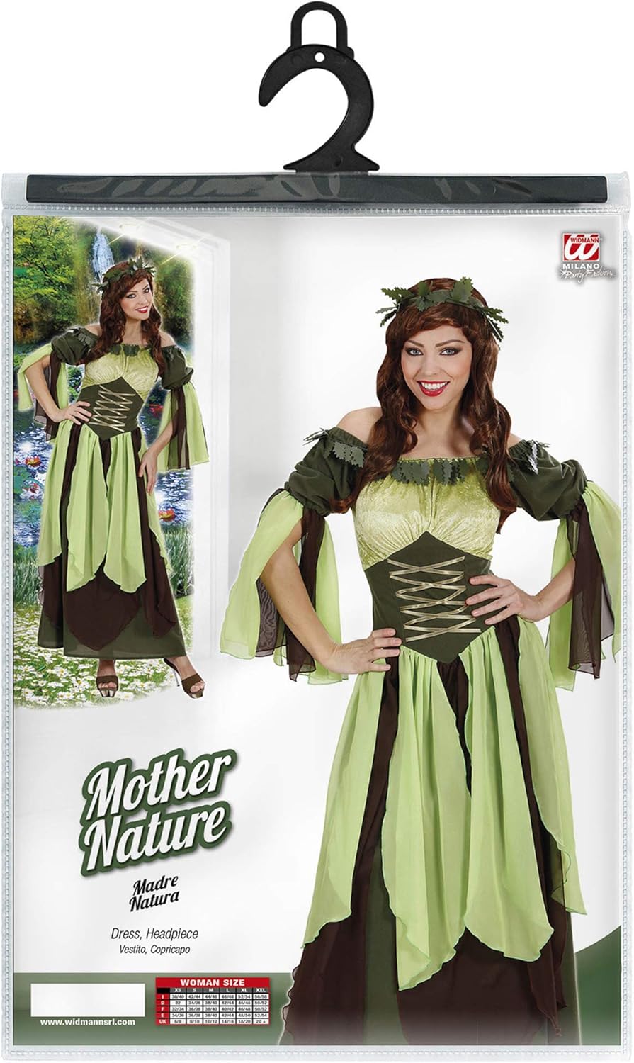 WIDMANN 7434M COSTUME MADRE NATURA XL DAMA VERDE #7371, XL