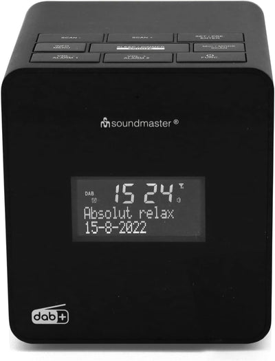 Soundmaster UR109SW Radiowecker Uhrenradio Wecker DAB+ UKW AUX-IN USB Ladefunktion individuelle Spra