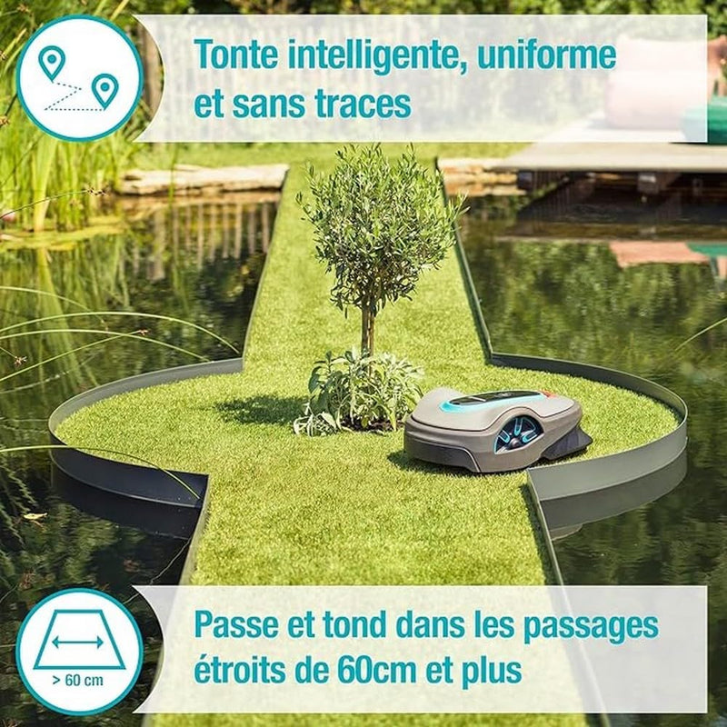 Gardena Mähroboter SILENO life 1500 qm FR/NL-Version 1500m2 FR/NL/BE Bluetooth, 1500m2 FR/NL/BE Blue