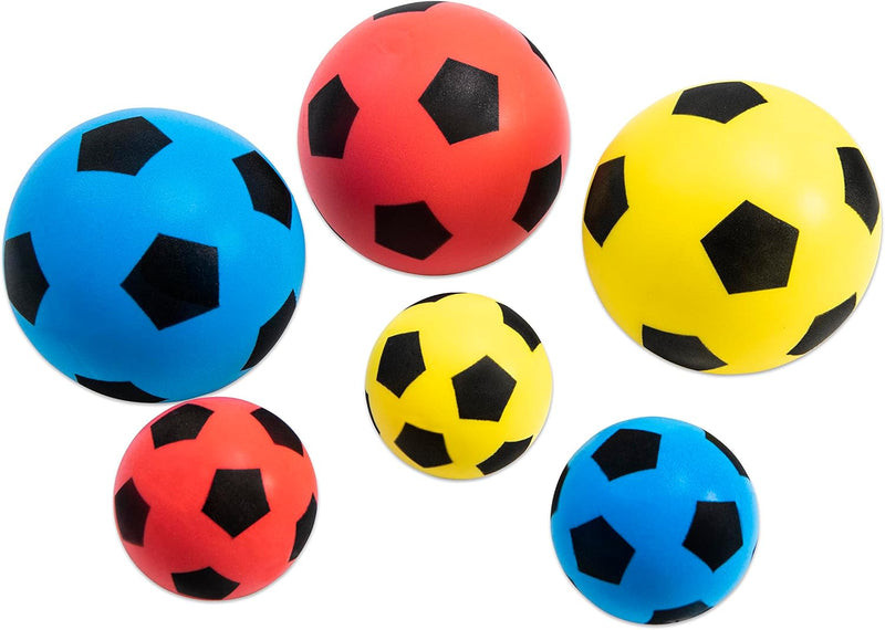 Betzold Sport - Softbälle-Set 3 Stück - Soft-Fussball-Set Kinder-Schaumstoffball Kinder-Ball 12 cm,