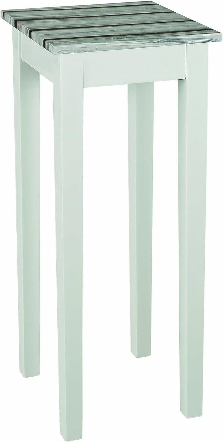 HAKU Möbel Beistelltisch, MDF, weiss-maritimo kiefer, B 30 x T 30 x H 76 cm 30 x 30 x 76 cm Weiss-ma