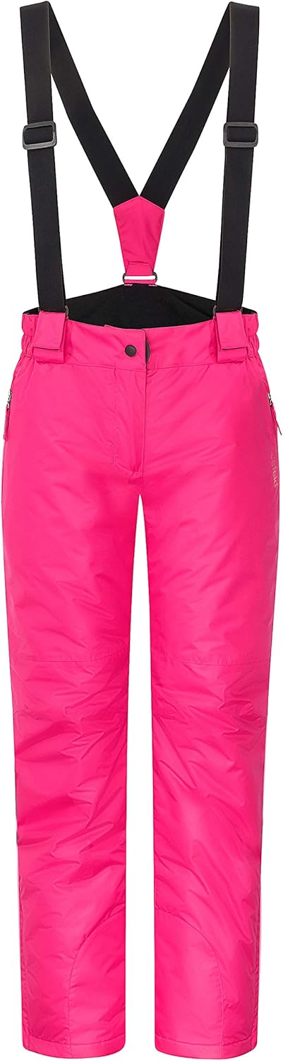 icefeld Damen Winterhose/Thermohose/Schneehose PFC frei L Skihose Pink_, L Skihose Pink_