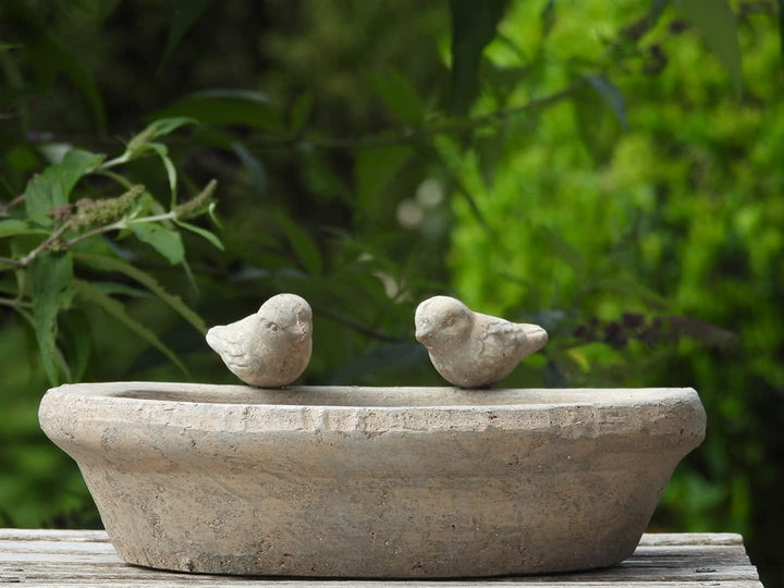 Vogeltränke Oval ⌀ ca. 30 cm max., Vogelbad oder Futterstelle für Vögel, Bienen, Hummeln etc.