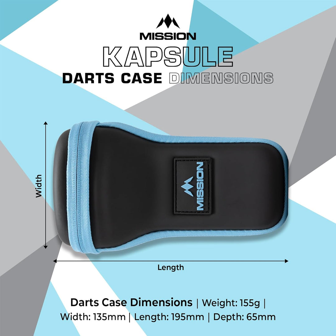 Mission | Kapsule | Eva Case | Schwarz & Blau | Darttasche/Aufbewahrungstasche