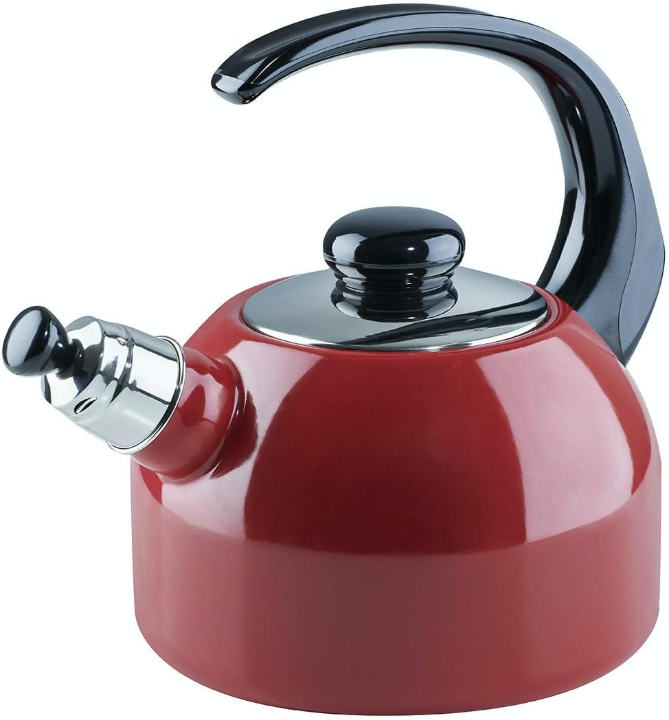 Riess, 0543-020, Flötenkessel Plus, CLASSIC - COLOR ROT, Durchmesser 18 cm, Höhe 21.7 cm, Inhalt 2 L