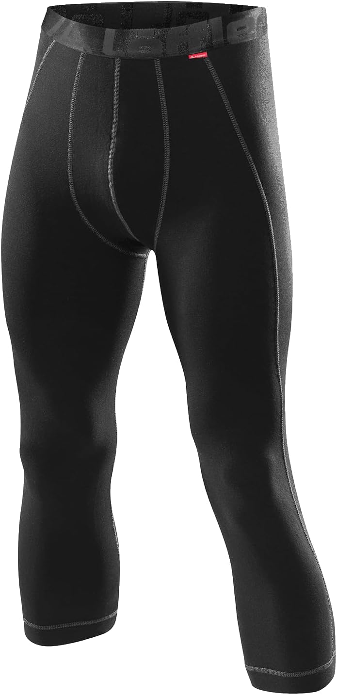 Löffler Herren Unterhose HR 3/4 Transtex Warm 48 Schwarz, 48 Schwarz
