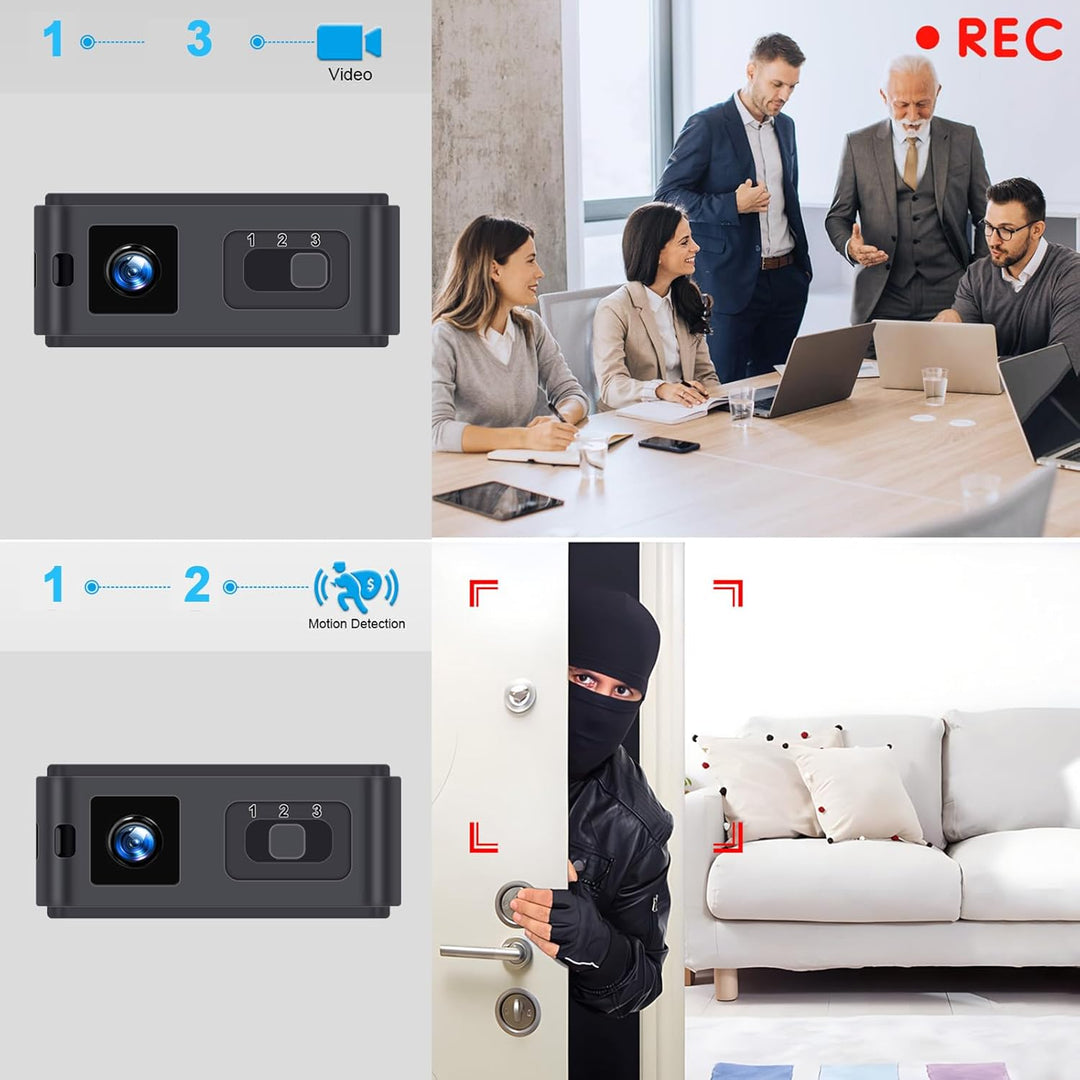 HGYGHO 32GB Mini Kamera USB-Stick 1080P Bewegungserkennung ohne WLAN | Mini Überwachungskamera USB F