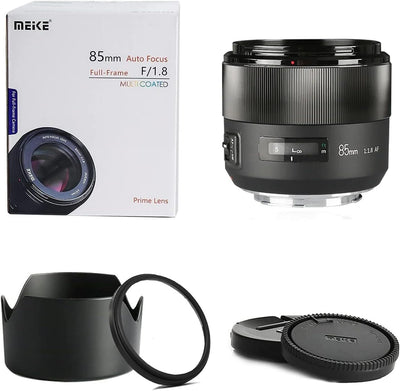 Meike 85mm F1.8 EF-Mount Vollformat Autofokus Teleobjektiv mit grosser Blende für Canon EOS EF-Mount